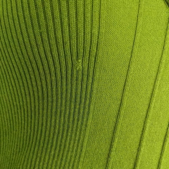 JACOB CONNEXION GREEN V NECK LONG SLEEVE XS - Picture 5 of 7